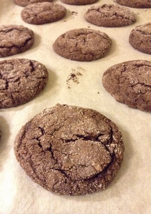 A picture of chocolate choco chip cookie.