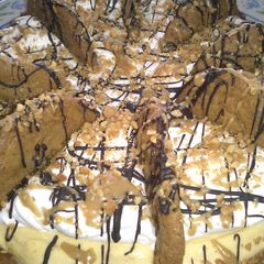 A picture of Easy Peanut Butter-Chocolate Chip Pie.