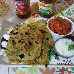 A picture of Curd paratha.