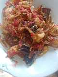 Ikan tri terong cabe merah