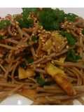 Soba - Oriental noodles with scallions