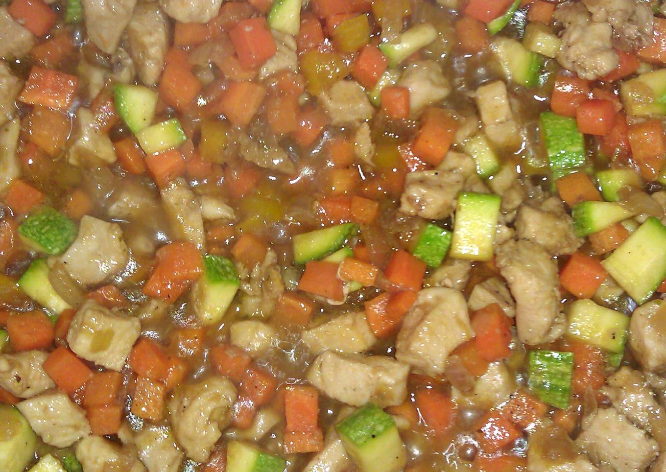 carla's chicken fried rice with eggs