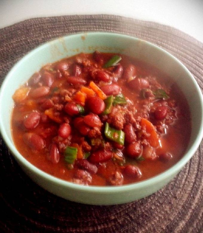 Una foto de Guiso de porotos rojos o colorados, porotos aduki (azuki o adzuk