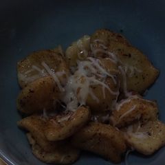 A picture of Potato Gnocchi with Rosemary Brown Butter.