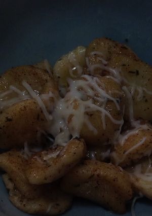 A picture of Potato Gnocchi with Rosemary Brown Butter.