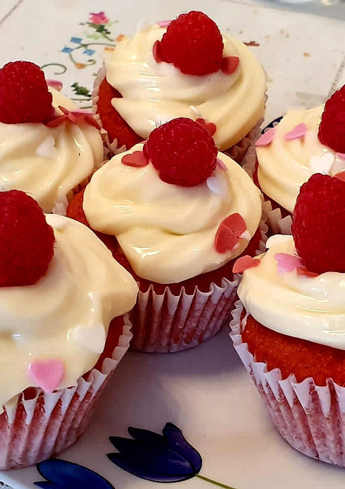 Una foto de Magdalenas Red Velvet