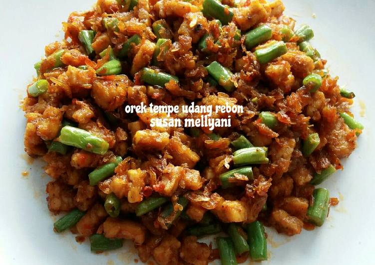 Orek tempe udang rebon