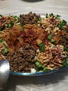 صورة لوصفة فتة المكدوس