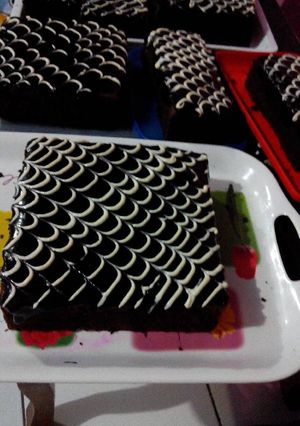Foto resep Brownies siram ganache coklat