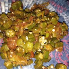 A picture of Bhindi ki Sabzi.