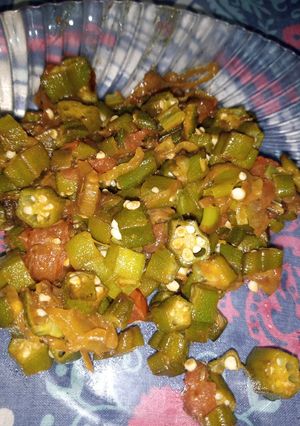 A picture of Bhindi ki Sabzi.