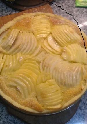 Una foto de Tarta Frangipane de peras (o de manzanas)