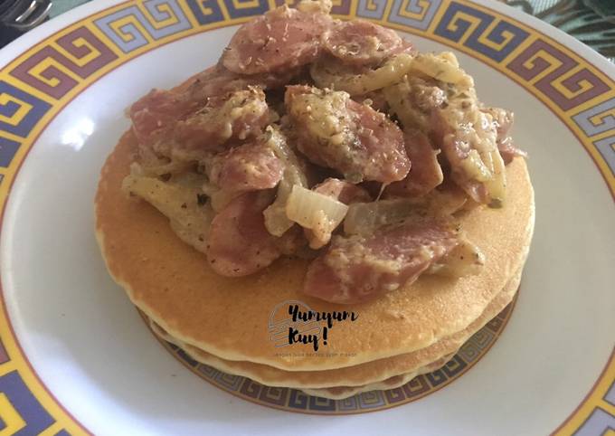 Savory Pancake (Topping Gurih Sosis)