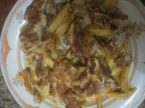 Potatoes and egg
