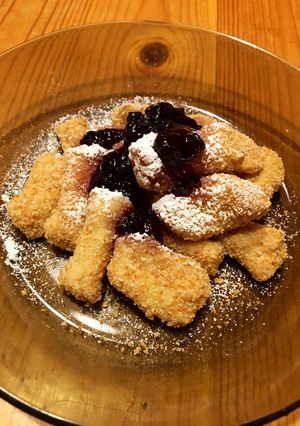 Nudli áfonyalekvárral 🫐 recept fotója