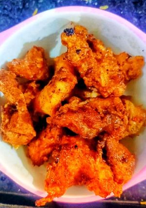 बोनलेस चिकन पकौड़ा (boneless chicken pakoda recipe in Hindi) रेसिपी मुख्य फोटो
