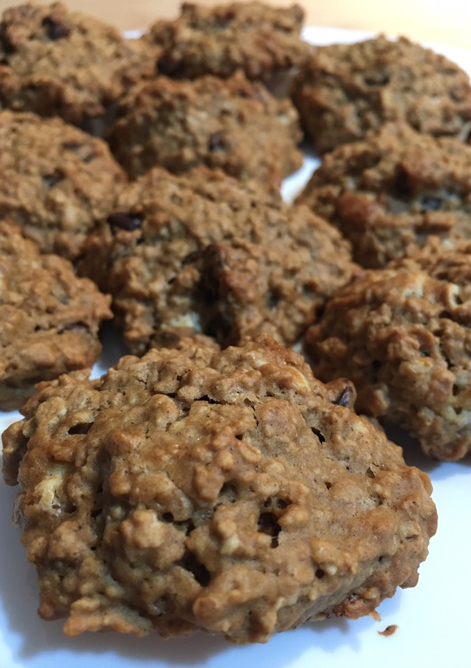 Una foto de Cookies de Avena Blanco y Negro