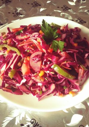 Une photo de Salade de choux rouge