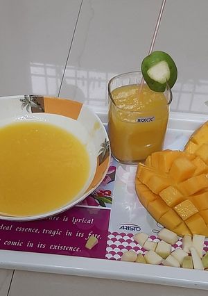 A picture of Mango fruiti homemade.