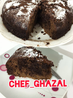 عکسی از دستور کیک خیس شکلاتی
