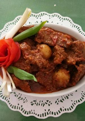 Foto resep Daging Bumbu Pedas