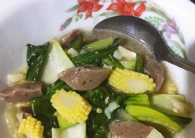 Tumis pokcoy bawang putih