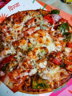 A picture of Homemade pizza.