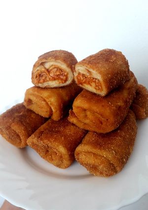 Húsos rántott palacsinta recept fotója