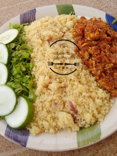 Cous cous da miyar kwai ainihin hoton girkin