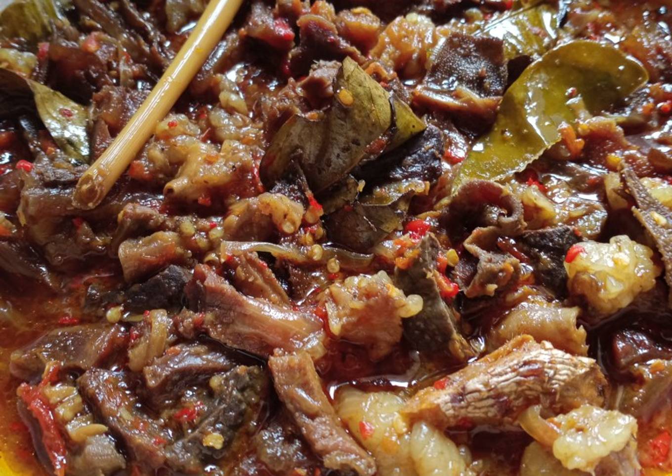 Jeroan sapi🐮(campur) bumbu pedas manis