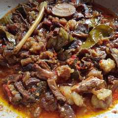 รูปของ Jeroan sapi🐮(campur) bumbu pedas manis