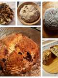 Pane con noci, uvetta e fichi