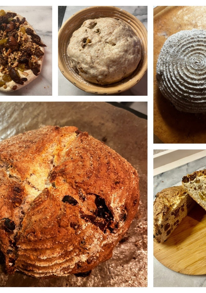 Foto di Pane con noci, uvetta e fichi