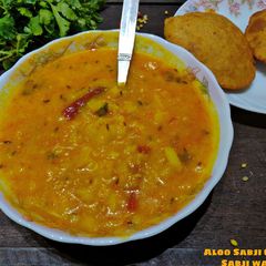 A picture of Aloo Sabji bedmi wali aloo Sabji.