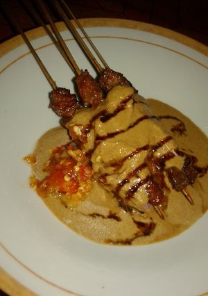 Foto resep Sate kambing spesial saos kacang