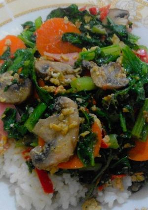Foto resep Nasi gila jamur