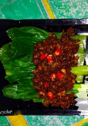 Foto resep 619. ☘️ Pokcoy Siram Daging Sapi Cincang