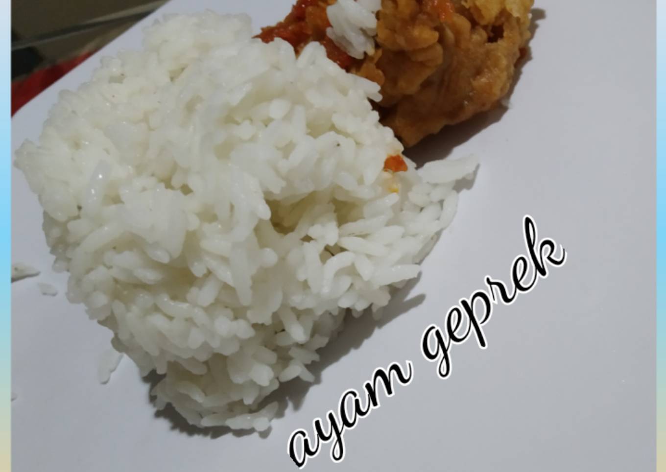 Ayam geprek simpel