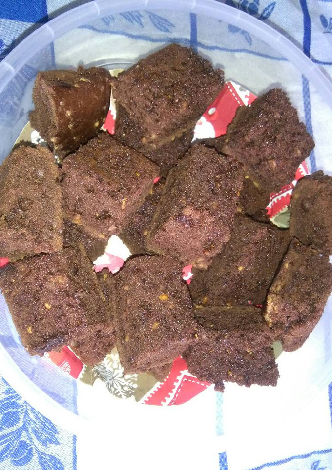 Una foto de Brownie con almendra crocanti