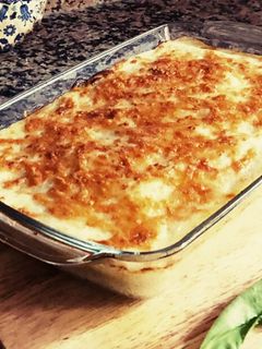 Una foto de Pastel de patata, carne y verduras