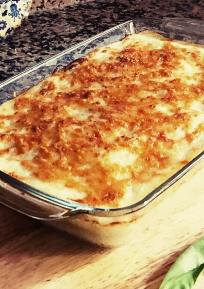 Una foto de Pastel de patata, carne y verduras