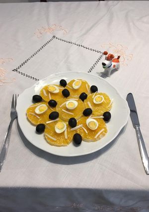 Una foto de Ensalada de naranja