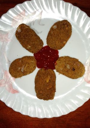 A picture of Black chana cutlet.
