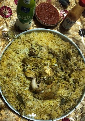 صورة لوصفة كبسة دجاج خرافية للتغيير