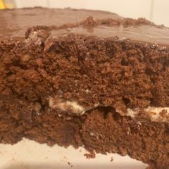 A picture of Chocolate layered cake.