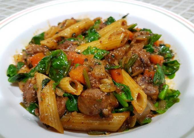 Pasta & Sausages in Napoli Sauce