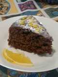 Torta de chocolate con aroma a naranja