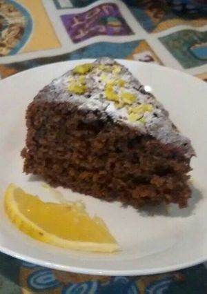 Una foto de Torta de chocolate con aroma a naranja