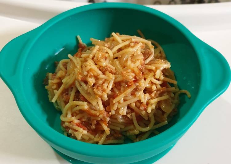 Spaghetti Bolognese mpasi 1 tahun