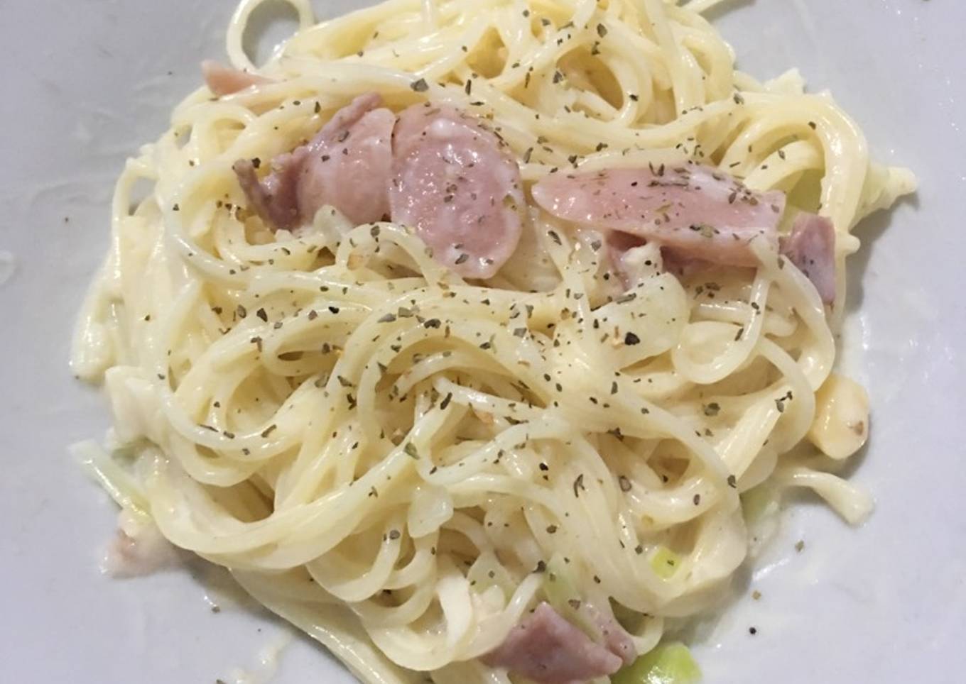 Spaghetti Cabonara Simple